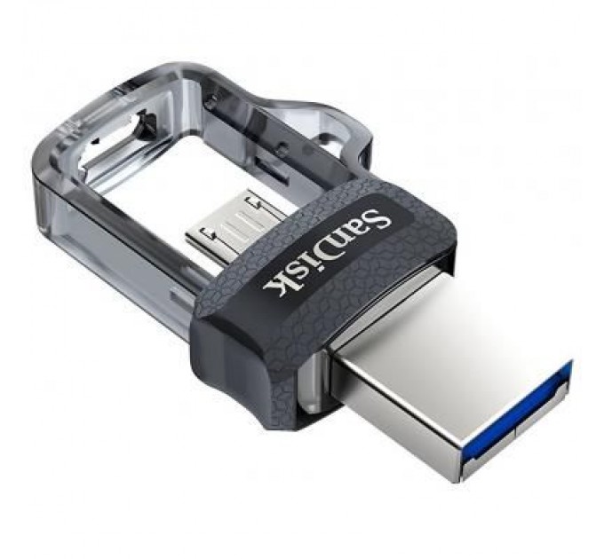 SanDisk USB флеш накопичувач SanDisk 64GB Ultra Dual Black USB 3.0 OTG (SDDD3-064G-G46)