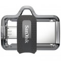 SanDisk USB флеш накопичувач SanDisk 64GB Ultra Dual Black USB 3.0 OTG (SDDD3-064G-G46)
