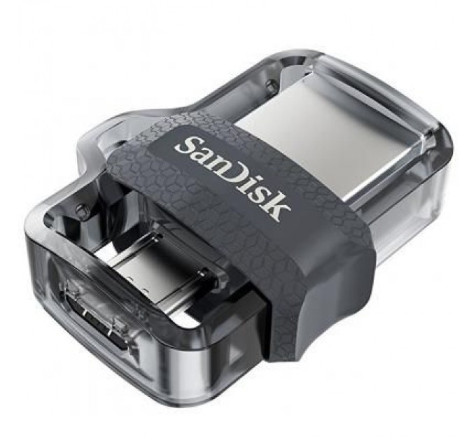 SanDisk USB флеш накопичувач SanDisk 64GB Ultra Dual Black USB 3.0 OTG (SDDD3-064G-G46)