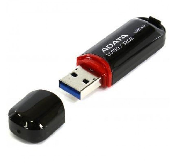 ADATA USB флеш накопичувач ADATA 128GB UV150 Black USB 3.0 (AUV150-128G-RBK)