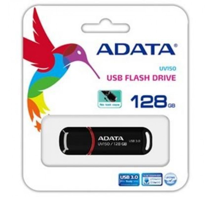 ADATA USB флеш накопичувач ADATA 128GB UV150 Black USB 3.0 (AUV150-128G-RBK)