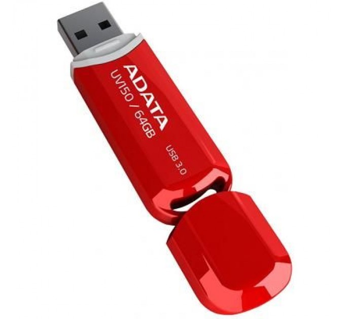 ADATA USB флеш накопичувач ADATA 64GB UV150 Red USB 3.0 (AUV150-64G-RRD)