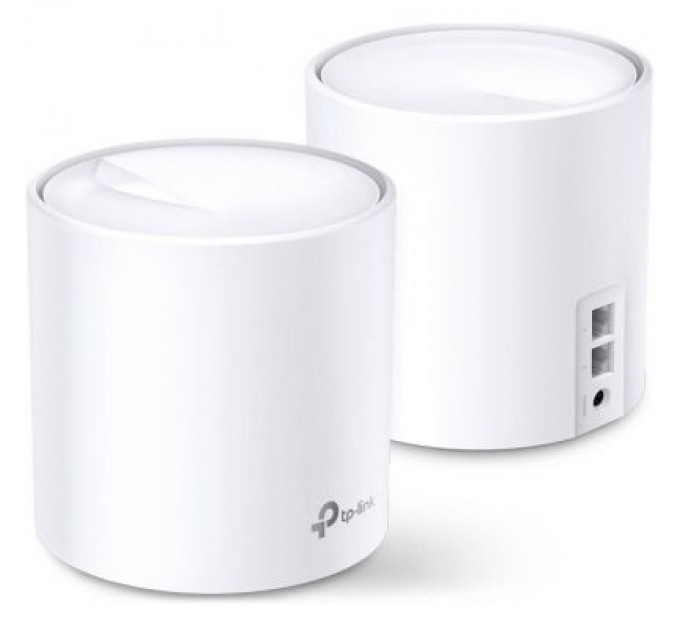 TP-Link Точка доступу Wi-Fi TP-Link DECO X20 2PK AX1800 1xGE LAN 1xGE WAN MU-MIMO OFDMA MESH (DECO-X20-2-PACK)