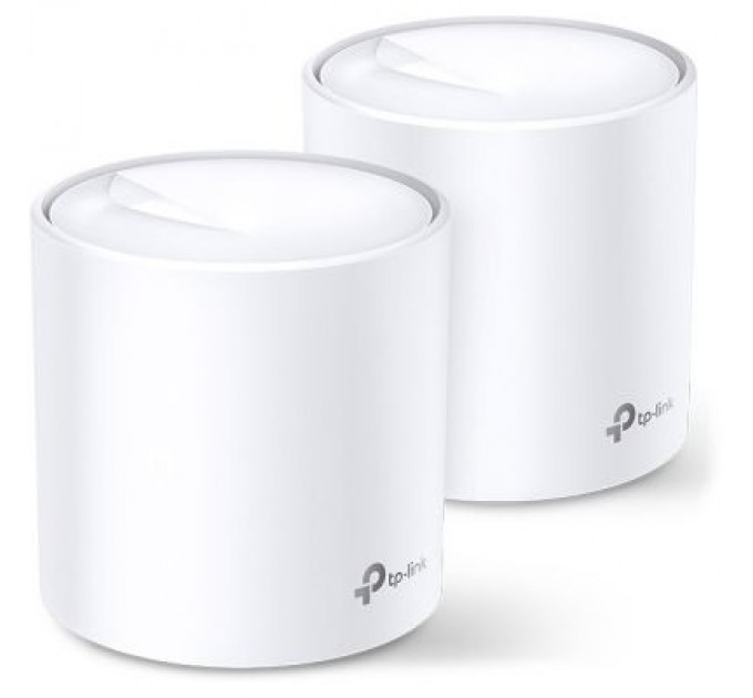 TP-Link Точка доступу Wi-Fi TP-Link DECO X20 2PK AX1800 1xGE LAN 1xGE WAN MU-MIMO OFDMA MESH (DECO-X20-2-PACK)