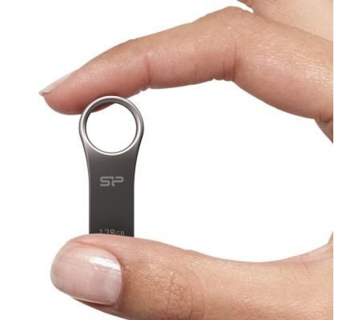 Silicon Power USB флеш накопичувач Silicon Power 128GB Jewel J80 Titanium USB 3.0 (SP128GBUF3J80V1T)