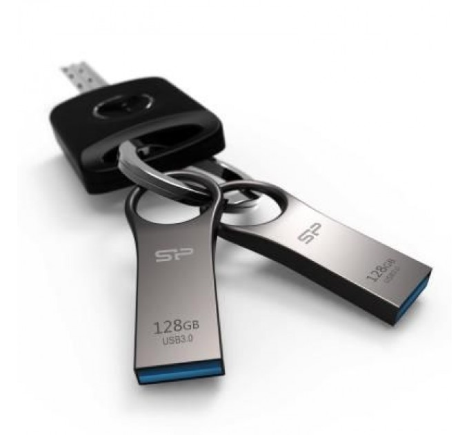 Silicon Power USB флеш накопичувач Silicon Power 128GB Jewel J80 Titanium USB 3.0 (SP128GBUF3J80V1T)