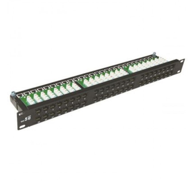 Merlion Патч-панель 19" 48xRJ-45 UTP cat. 5е, DUAL type, 1U Merlion (ML-2264-CAT.5E)