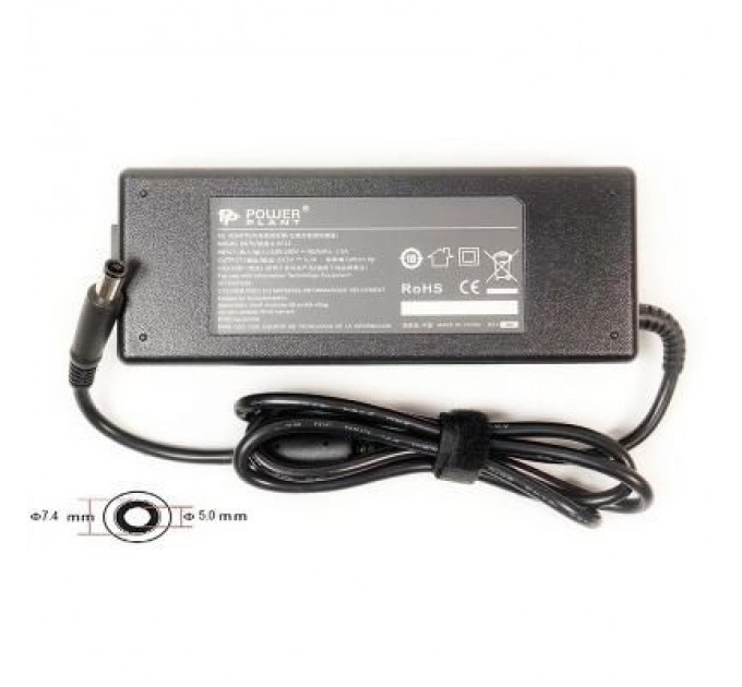 PowerPlant Блок живлення до ноутбуку PowerPlant DELL 220V, 19.5V 130W 6.7A (7.4*5.0) (DL130G7450)
