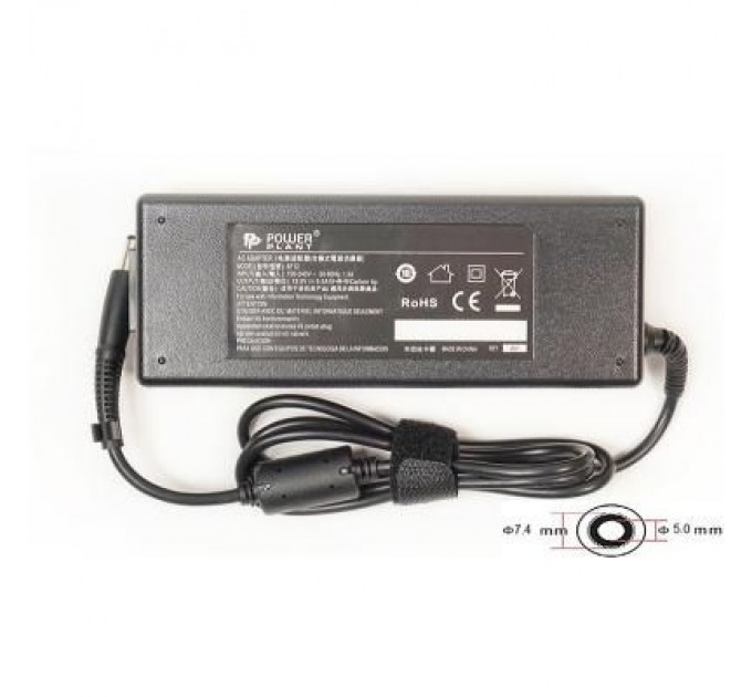 PowerPlant Блок живлення до ноутбуку PowerPlant HP 220V, 18.5V 120W 6.5A (7.4*5.0) (HP120E7450)