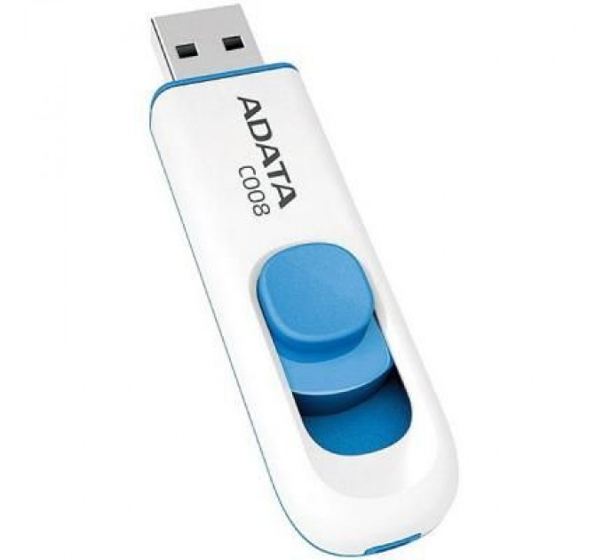 ADATA USB флеш накопичувач ADATA 32GB C008 White USB 2.0 (AC008-32G-RWE)