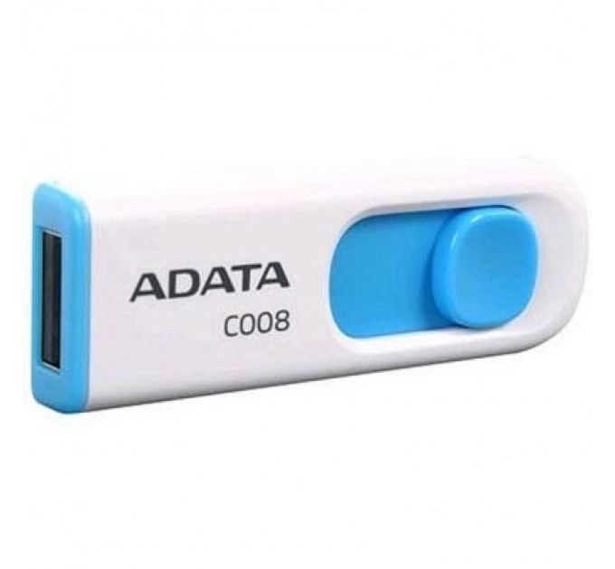 ADATA USB флеш накопичувач ADATA 64GB C008 White+Blue USB 2.0 (AC008-64G-RWE)