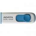 ADATA USB флеш накопичувач ADATA 64GB C008 White+Blue USB 2.0 (AC008-64G-RWE)