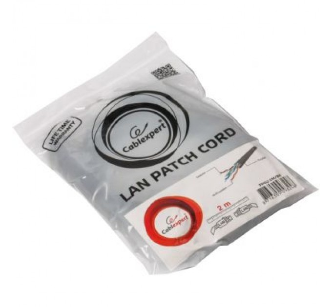 Cablexpert Патч-корд 2м UTP cat 6 CCA black Cablexpert (PP6U-2M/BK)