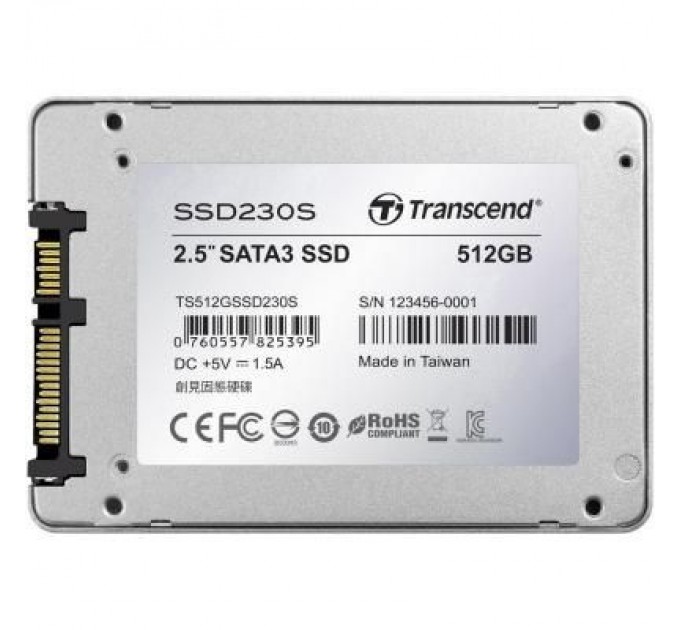 Transcend Накопичувач SSD 2.5" 512GB Transcend (TS512GSSD230S)