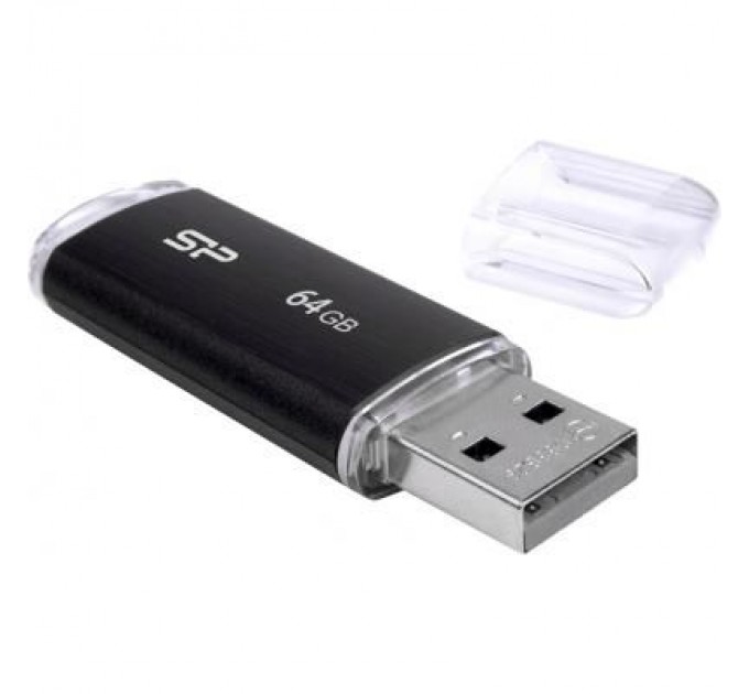 Silicon Power USB флеш накопичувач Silicon Power 64GB Ultima U02 Black USB 2.0 (SP064GBUF2U02V1K)