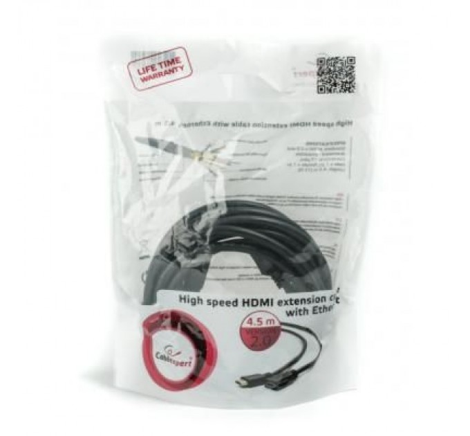 Cablexpert Кабель мультимедійний HDMI male to female 4.5m Cablexpert (CC-HDMI4X-15)