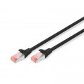 Digitus Патч-корд 0.25м, CAT 6 S-FTP, AWG 27/7, LSZH, Black Digitus (DK-1644-0025/BL)