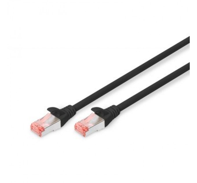 Digitus Патч-корд 0.25м, CAT 6 S-FTP, AWG 27/7, LSZH, Black Digitus (DK-1644-0025/BL)