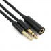 Extradigital Кабель мультимедійний Jack 3.5mm to 2xJack 3.5 F Extradigital (KBA1646)