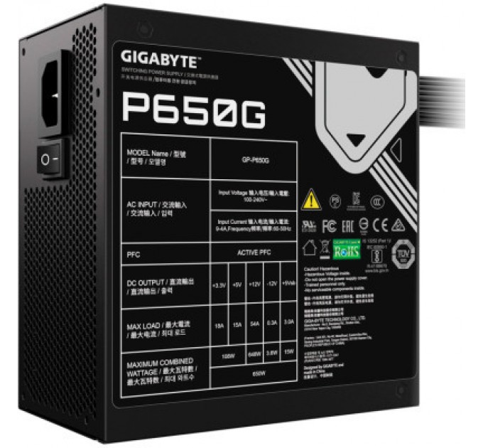 GIGABYTE Блок живлення GIGABYTE 650W (GP-P650G)