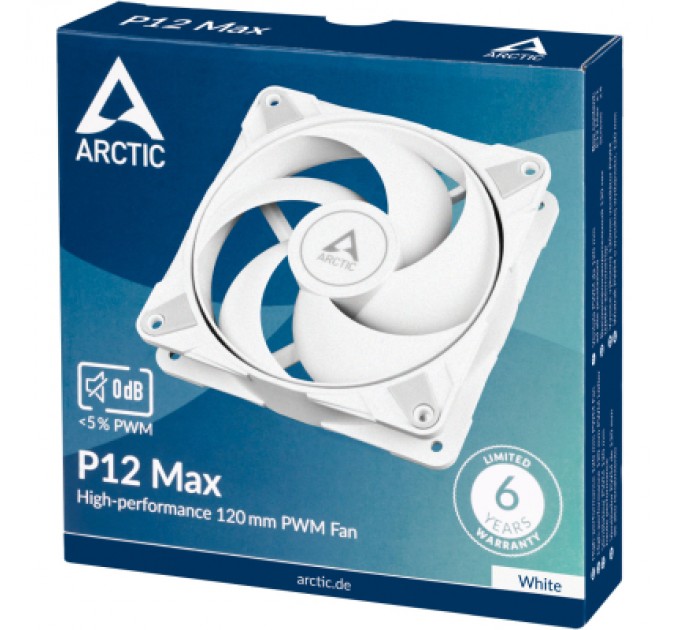 Arctic Кулер до корпусу Arctic P12 MAX 120MM White (ACFAN00293A)