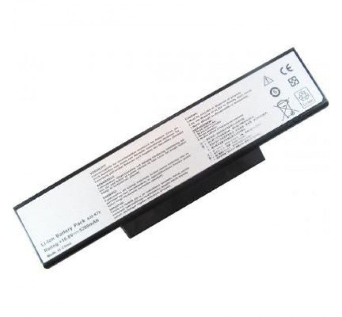 AlSoft Акумулятор до ноутбука AlSoft Asus A32-K72 5200mAh 6cell 11.1V Li-ion (A41440)