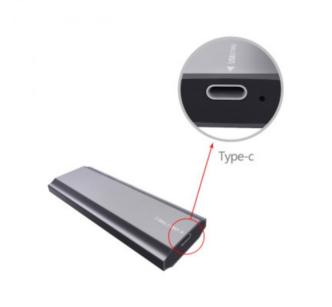 Dynamode Кишеня зовнішня Dynamode M.2 SSD NVMe/SATA combo USB3.2 GEN2 USB-C (DM-CAD-SSD05)