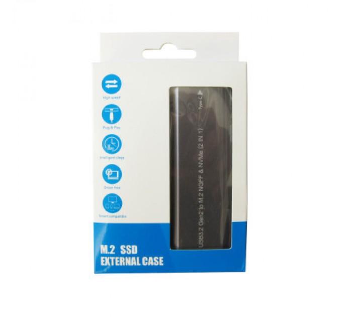 Dynamode Кишеня зовнішня Dynamode M.2 SSD NVMe/SATA combo USB3.2 GEN2 USB-C (DM-CAD-SSD05)