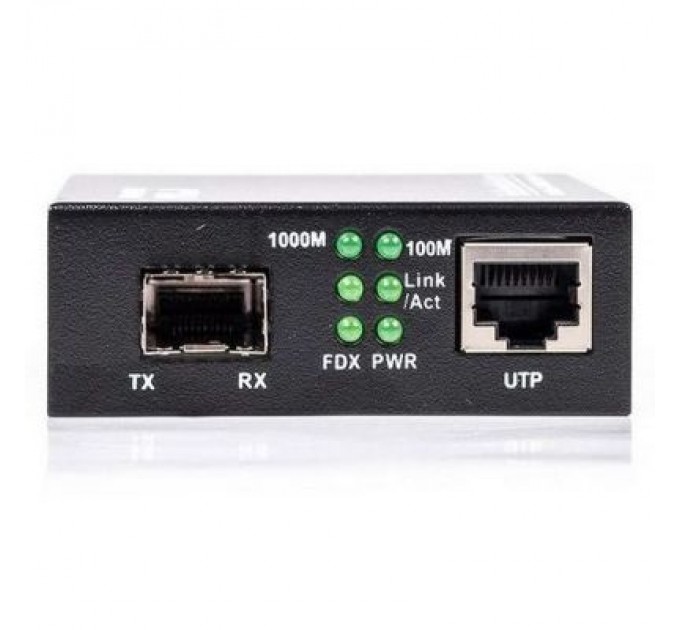 RCI Медіаконвертер RCI 1G, SFP slot, RJ45, standart size metal case (RCI300S-G)