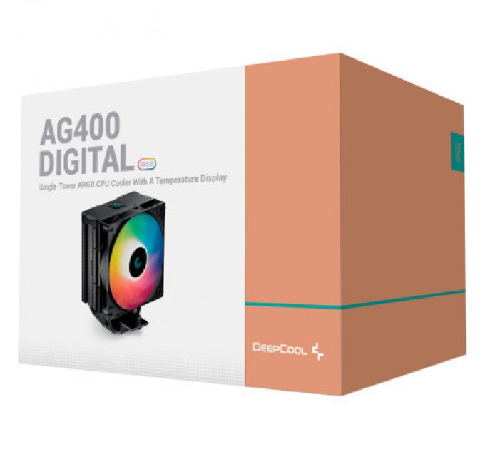 Deepcool Кулер до процесора Deepcool AG400 DIGITAL BK ARGB