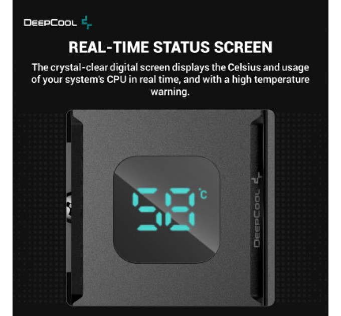 Deepcool Кулер до процесора Deepcool AG400 DIGITAL BK ARGB