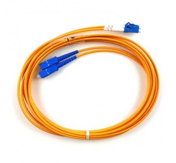 Eserver Оптичний патчкорд Eserver SC/UPC-LC/UPC SingleMode Duplex 3m (ES-SС-LC/UPC-3-SM-D)