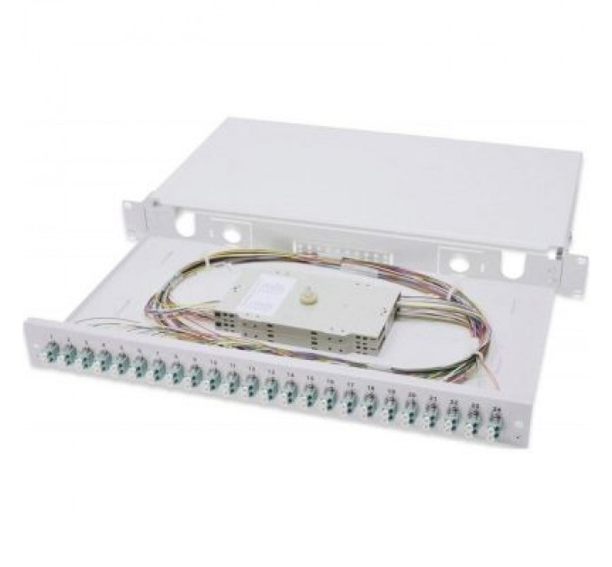 Digitus Патч-панель 1U, 24xLC duplex, incl, Splice Cass, OM3 Color Pigtails, Ada Digitus (DN-96332/3)