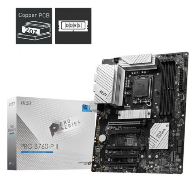 MSI Материнська плата MSI PRO B760-P II