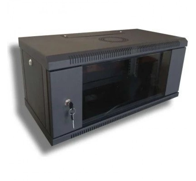 Hypernet Шафа настінна Hypernet 4U 19" 600x450 (WMNC-4U-FLAT-AC-BLACK)