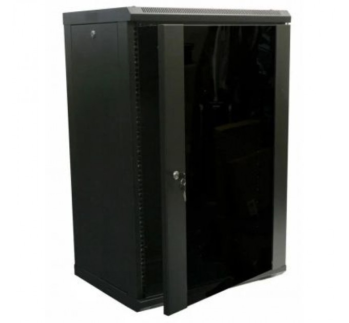 Hypernet Шафа настінна Hypernet 18U 19" 600x450 (WMNC-18U-FLAT-AC-BLACK)