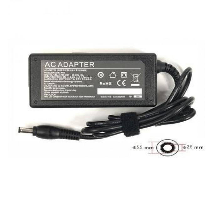 PowerPlant Блок живлення до ноутбуку PowerPlant ACER 220V, 19V 65W 3.42A (5.5*2.5) (AC65F5525)