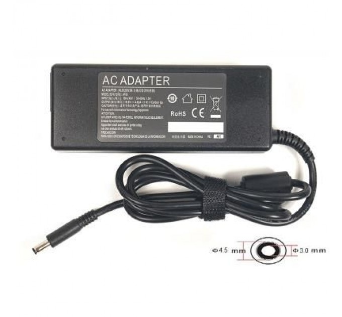 PowerPlant Блок живлення до ноутбуку PowerPlant DELL 220V, 19.5V 90W 4.62A (4.5*3.0) (DL90G4530)