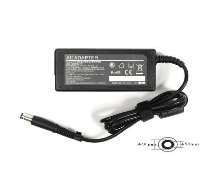 PowerPlant Блок живлення до ноутбуку PowerPlant HP 220V, 18.5V 65W 3.5A (7.4*5.0) (HP65E7450)