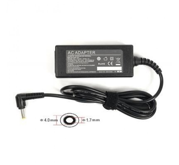 PowerPlant Блок живлення до ноутбуку PowerPlant HP 220V, 19V 40W 2.1A (4.0*1.7) (HP40F4017)