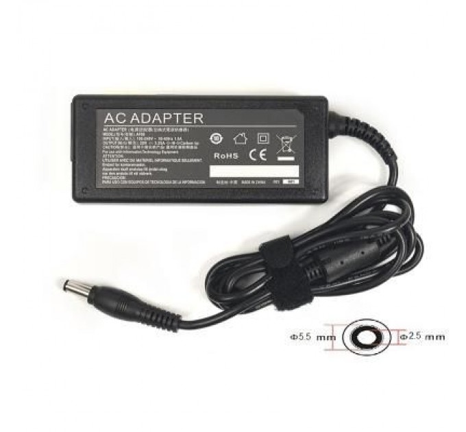 PowerPlant Блок живлення до ноутбуку PowerPlant IBM/LENOVO 220V, 20V 65W 3.25A (5.5*2.5) (IB65H5525)