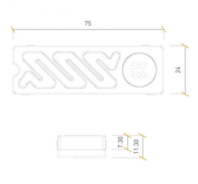 Ekwb Радіатор охолодження Ekwb EK-Quantum Convection M.2 NVMe - Black (3831109894606) (3831109894606)