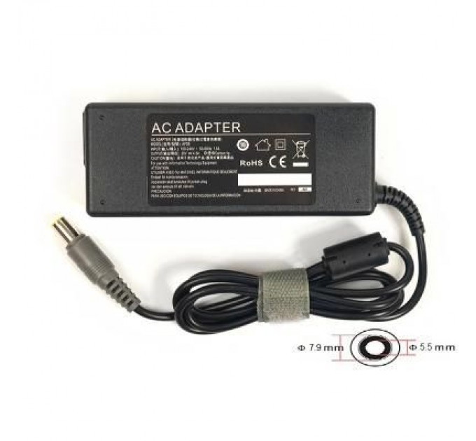 PowerPlant Блок живлення до ноутбуку PowerPlant IBM/LENOVO 220V, 20V 90W 4.5A (7.9*5.5) (IB90H7955)