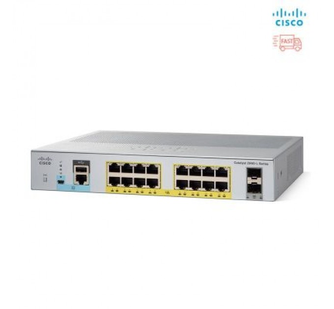 Cisco Комутатор мережевий Cisco C1000-16P-2G-L