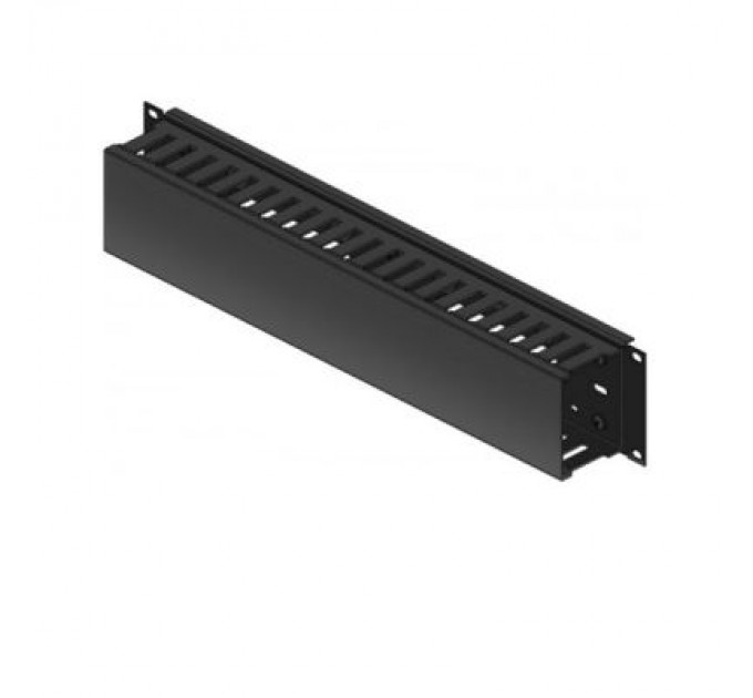 Conteg Кабельний організатор 19" 2U 80х60 RAL9005 Conteg (DP-VP-K03)