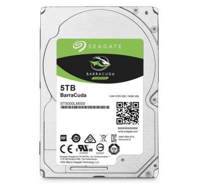 Seagate Жорсткий диск для ноутбука 2.5" 5TB Seagate (ST5000LM000)