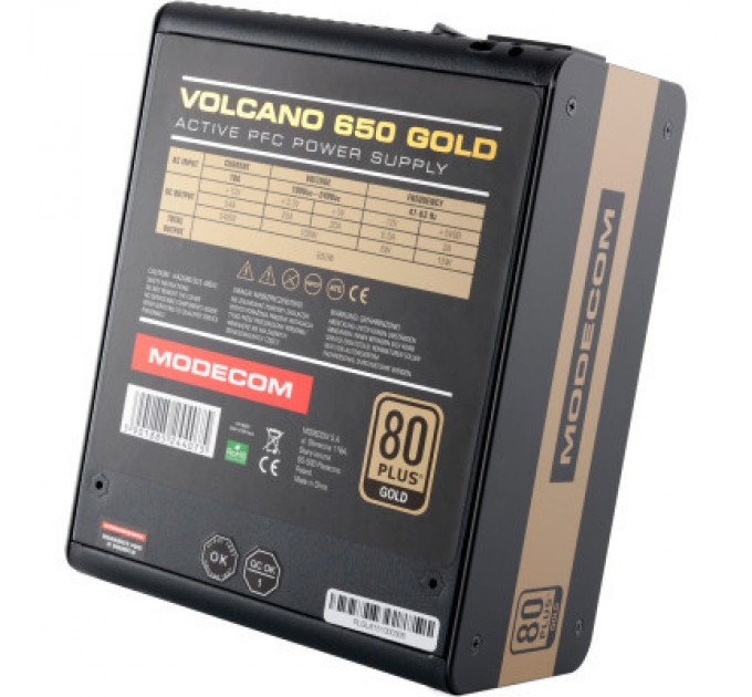 Modecom Блок живлення Modecom 650W (ZAS-MC90-SM-650-ATX-VOLCA)