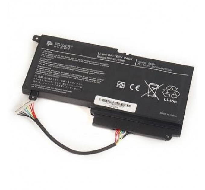 PowerPlant Акумулятор до ноутбука TOSHIBA Satellite L55 (PA5107U-1BRS, TA5107P9) 14.8V 2500mAh PowerPlant (NB510221)