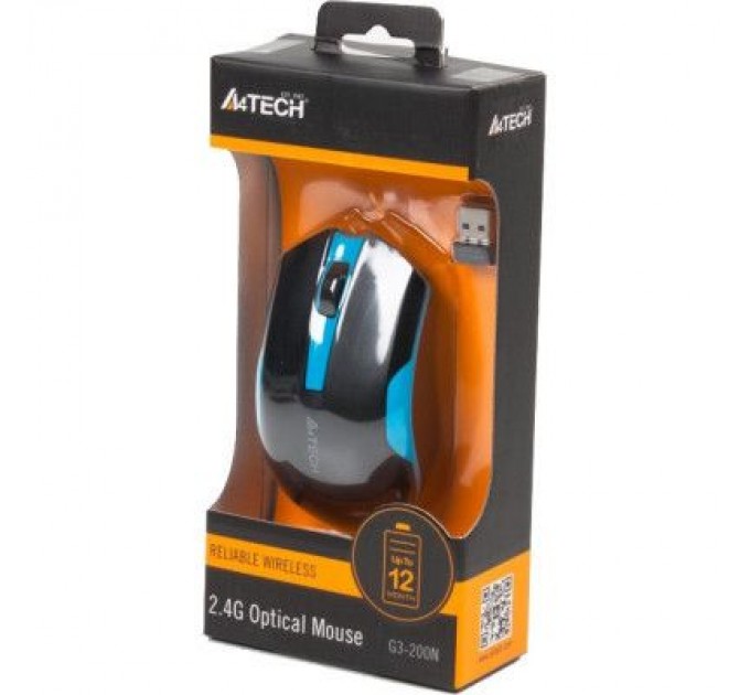 A4Tech Мишка A4Tech G3-200N Black+Blue