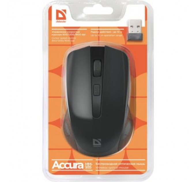 Defender Мишка Defender Accura MM-935 Black (52935)